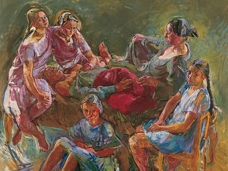 1886-Anton Kolig - La famiglia dell'artista - Galleria austriaca Belvedere, Vienna